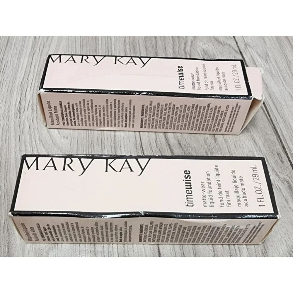 Mary Kay Matte Wear Foundation Beige 1 #038757 Combo / Oily Set of 2